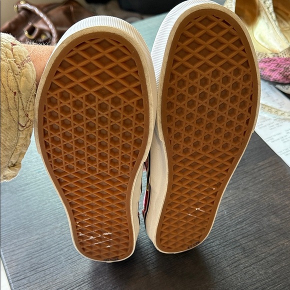 NWOT Vans Women's Floral Slip-On Loafers - Pink and Green Size 6.5 - Picture 3 of 9